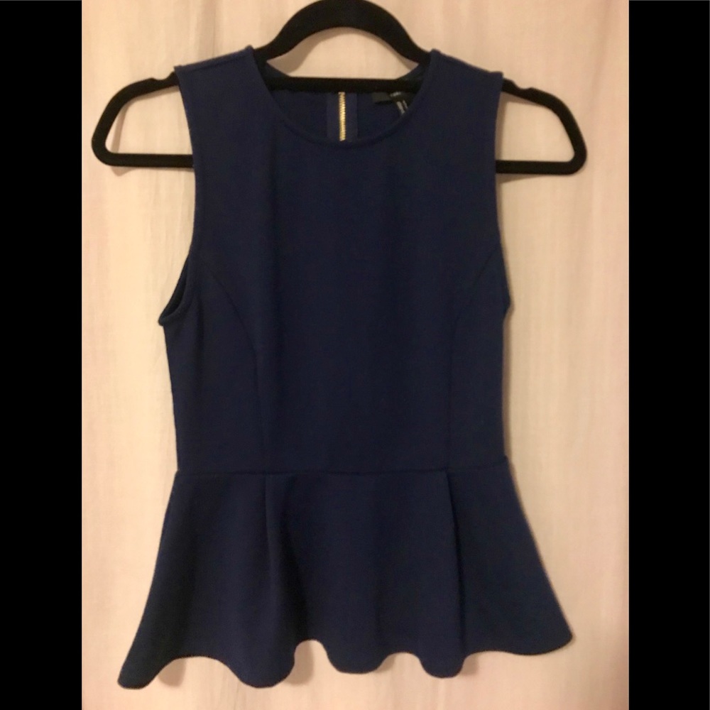 F21 Peblum top